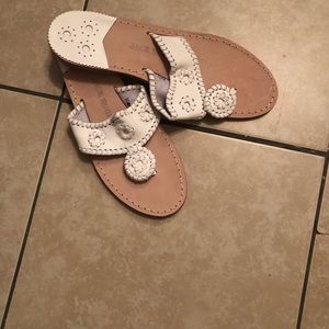 Brand new white “I do” jack Rogers.